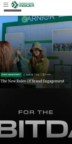 Anteprima del sito Branding Strategy Insider, media di Stati Uniti per articoli sponsorizzati