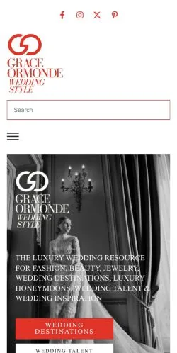 Anteprima del sito Wedding Style, media di Stati Uniti per articoli sponsorizzati