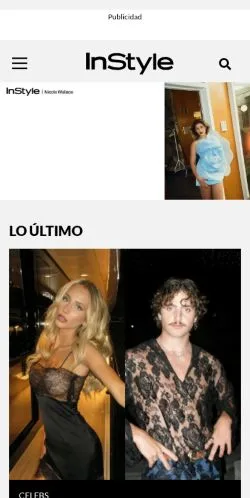 スポンサード記事向けのメキシコメディア、InStyle Méxicoのサイトプレビュー