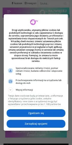 Anteprima del sito 4FUN, media di Polonia per articoli sponsorizzati
