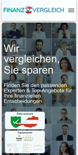 Anteprima del sito Österreichs Finanzvergleich, media di Austria per articoli sponsorizzati