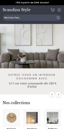 Anteprima del sito Scandina Style, media di Francia per articoli sponsorizzati