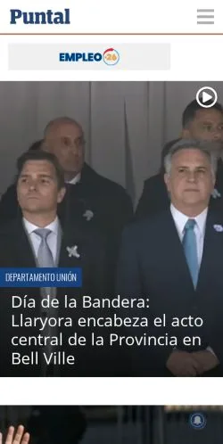 Anteprima del sito Puntal, media di Argentina per articoli sponsorizzati