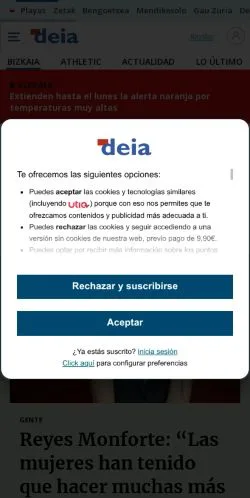 Forhåndsvisning af Deia, medie fra Spanien til sponsorerede artikler