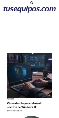 Pré-visualização do site Tusequipos, meio de Espanha para artigos patrocinados
