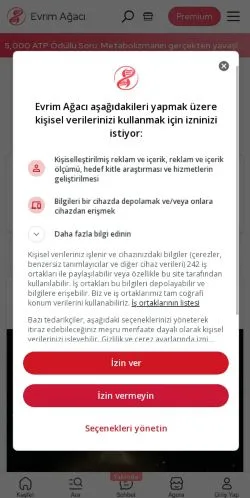 Podgląd witryny Evrim Ağacı, medium z kraju Turcja do artykułów sponsorowanych