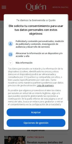 Forhåndsvisning af Quién, medie fra Spanien til sponsorerede artikler