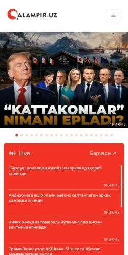 Anteprima del sito Qalampir, media di Stati Uniti per articoli sponsorizzati