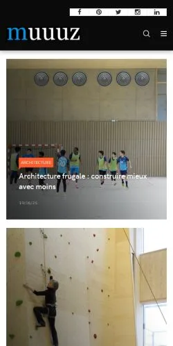 Preview of the Muuuz website, a media outlet in France for sponsored articles