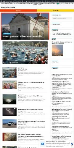 Anteprima del sito Ponzaracconta, media di Italia per articoli sponsorizzati