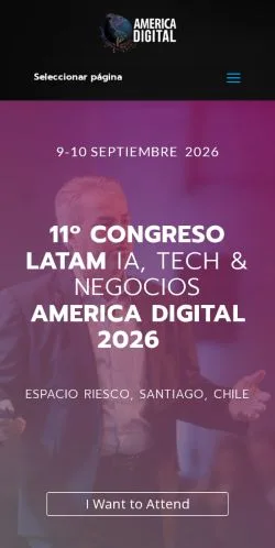 Podgląd witryny America Digital, medium z kraju Hiszpania do artykułów sponsorowanych