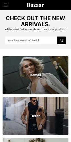 Forhåndsvisning av nettstedet Bazaar, medium fra Nederland for sponsede artikler