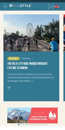Anteprima del sito Bici Style, media di Italia per articoli sponsorizzati