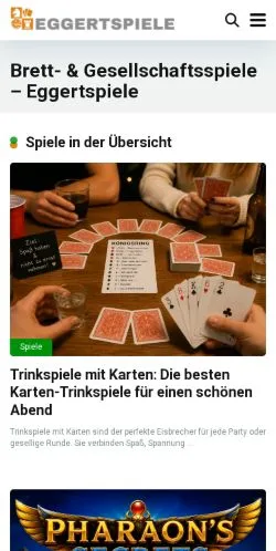 Anteprima del sito Eggertspiele, media di Germania per articoli sponsorizzati