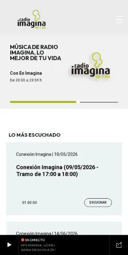 Anteprima del sito Radio Imagina, media di Spagna per articoli sponsorizzati