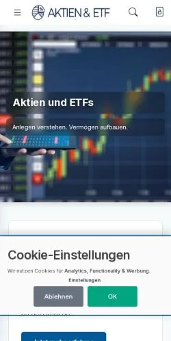 스폰서 기사용 독일 매체 Einstieg In Aktien Und ETFs 사이트 미리보기