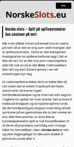 스폰서 기사용 노르웨이 매체 Norske Slots 사이트 미리보기