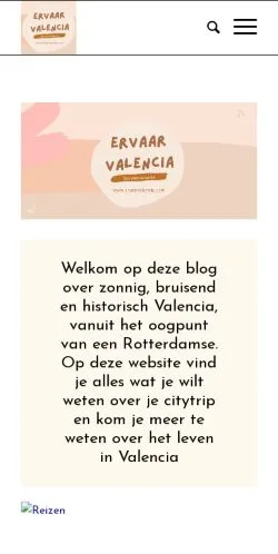スポンサード記事向けのオランダメディア、Ervaar Valenciaのサイトプレビュー