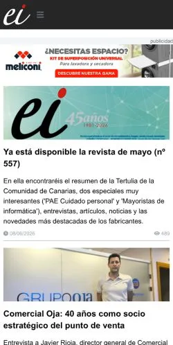 Anteprima del sito Ei actualidad, media di Spagna per articoli sponsorizzati