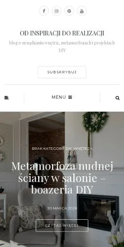 Anteprima del sito Inspiracja Realizacja, media di Polonia per articoli sponsorizzati