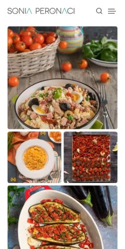 Anteprima del sito Le ricette di Sonia Peronaci, media di Italia per articoli sponsorizzati