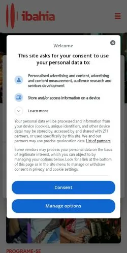 Anteprima del sito iBahia, media di Brasile per articoli sponsorizzati