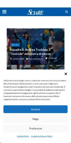 Vorschau der Website SciareMag, Medium aus Italien für gesponserte Artikel