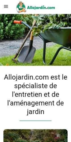 Anteprima del sito AlloJardin, media di Francia per articoli sponsorizzati