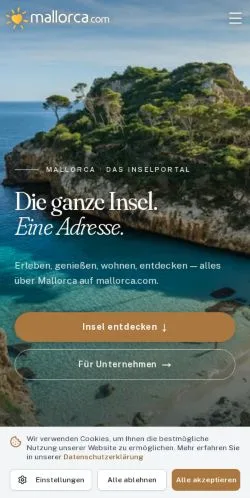 Preview of the Mallorca website, a media outlet in United States for sponsored articles