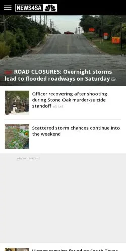 Anteprima del sito WOAI NBC 4 San Antonio, media di Stati Uniti per articoli sponsorizzati