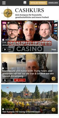 Anteprima del sito Cashkurs, media di Germania per articoli sponsorizzati