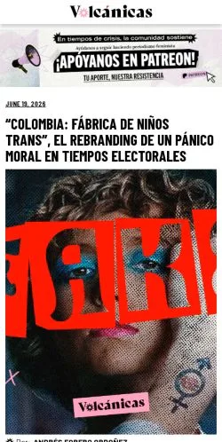 Aperçu du site Volcánicas, média de États-Unis pour articles sponsorisés