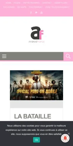 Anteprima del sito Le site d'actualité sur Android, media di Francia per articoli sponsorizzati