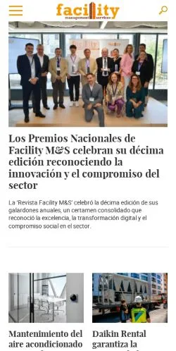 Anteprima del sito Facility Management & Services, media di Spagna per articoli sponsorizzati
