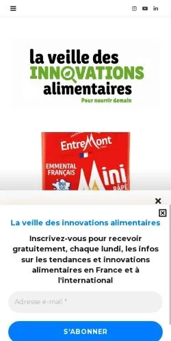 Anteprima del sito Nourrir Demain, media di Francia per articoli sponsorizzati