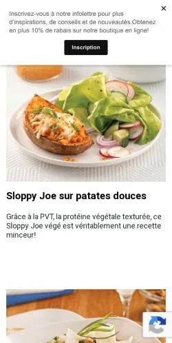 Anteprima del sito Les Recettes de Caty, media di Francia per articoli sponsorizzati