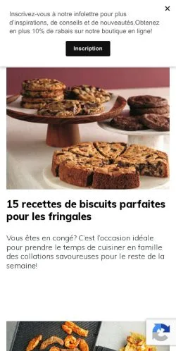 Anteprima del sito Recettes Je Cuisine, media di Stati Uniti per articoli sponsorizzati