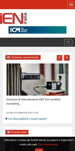 Podgląd witryny ien Italia, medium z kraju Włochy do artykułów sponsorowanych