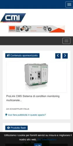 Anteprima del sito Rivista CMI, media di Italia per articoli sponsorizzati