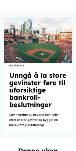 Anteprima del sito oddsfornybegynnere.com, media di Norvegia per articoli sponsorizzati