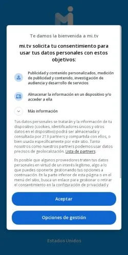 Pré-visualização do site Guía TV, meio de Espanha para artigos patrocinados