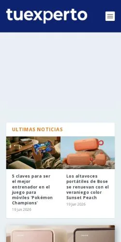 Anteprima del sito Tu Experto, media di Spagna per articoli sponsorizzati