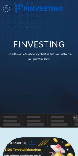 스폰서 기사용 핀란드 매체 Finvesting 사이트 미리보기