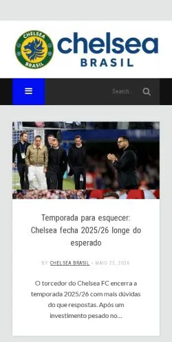 Anteprima del sito Chelsea Brasil, media di Brasile per articoli sponsorizzati