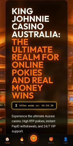스폰서 기사용 인도 매체 King Johnnie Casino Australia 사이트 미리보기