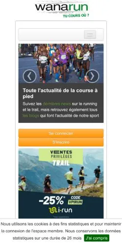 スポンサード記事向けのフランスメディア、Wanarunのサイトプレビュー