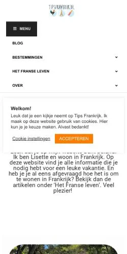 스폰서 기사용 네덜란드 매체 Tips Frankrijk 사이트 미리보기