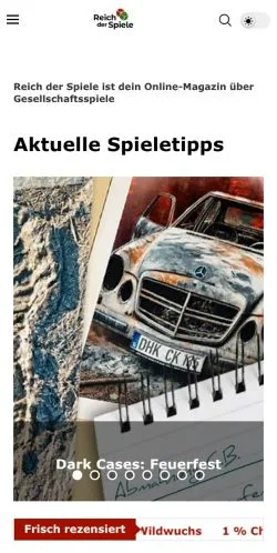 Anteprima del sito Reich Der Spiele, media di Germania per articoli sponsorizzati