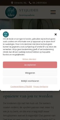 Anteprima del sito STIJLIDEE, media di Paesi Bassi per articoli sponsorizzati