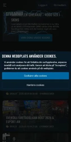 Podgląd witryny Publiclir, medium z kraju Szwecja do artykułów sponsorowanych